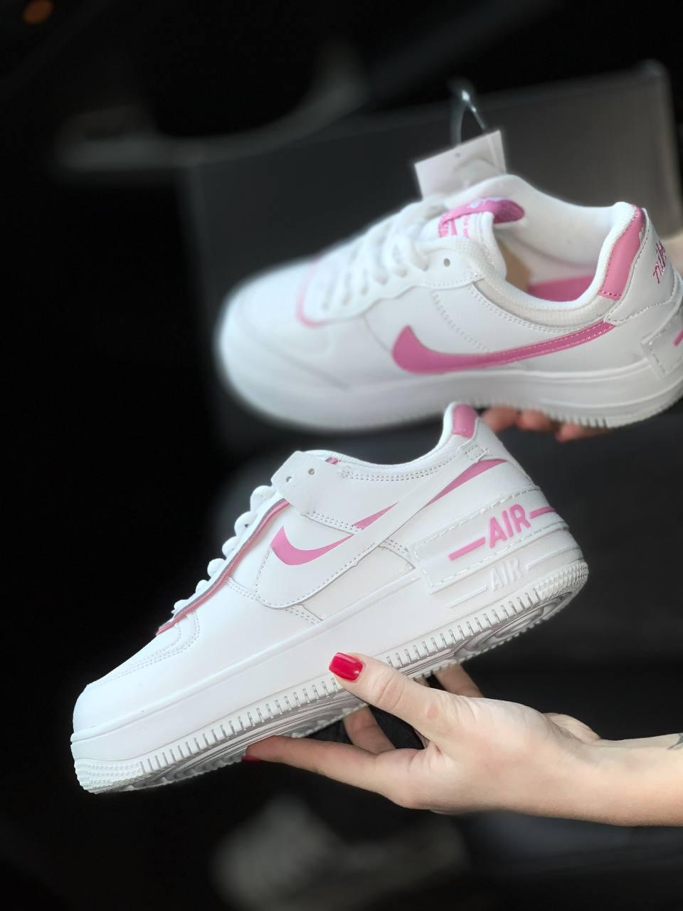 Nike Air Force 1 SHADOW Pink White 3
