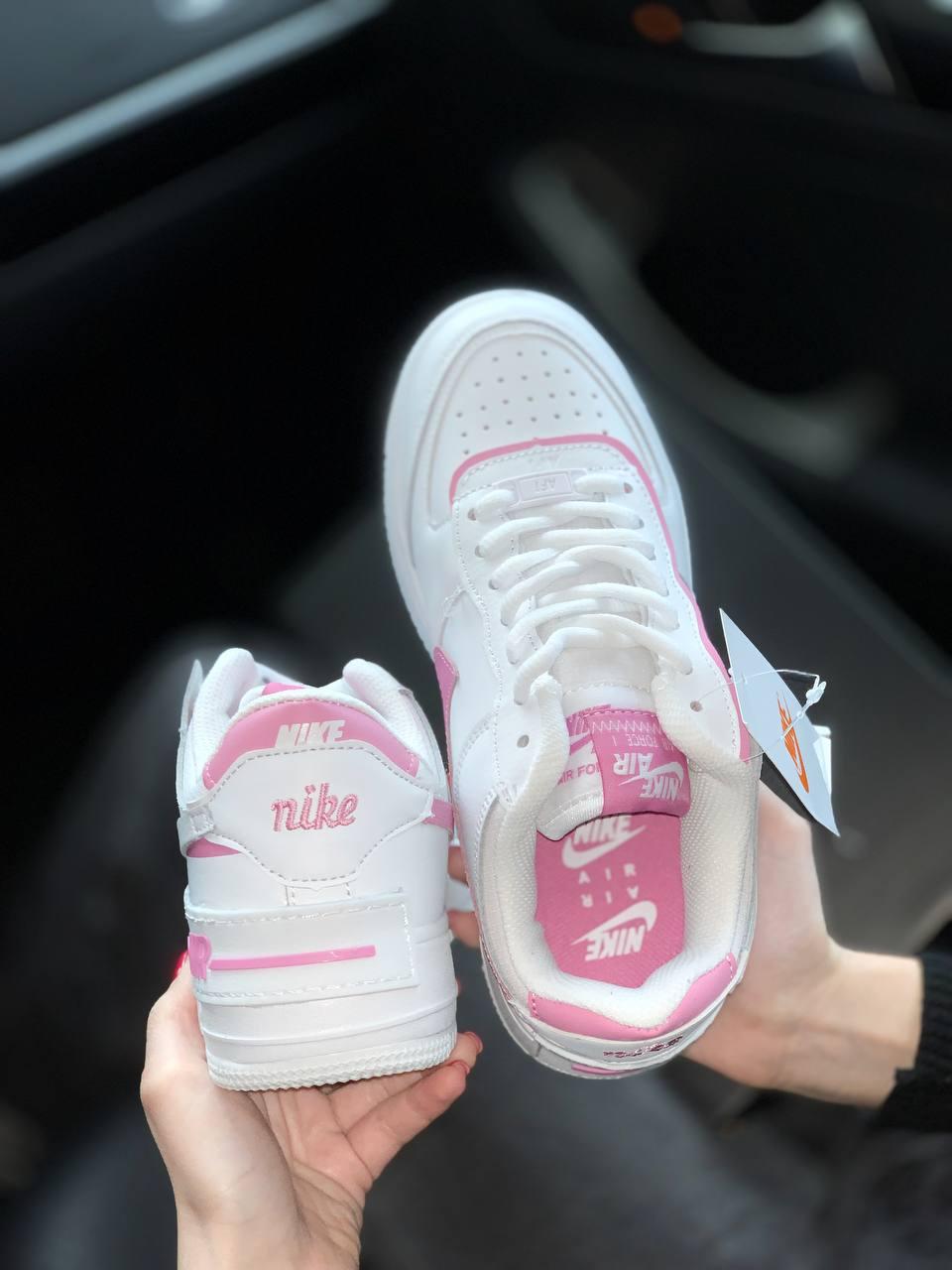 Nike Air Force 1 SHADOW Pink White 3