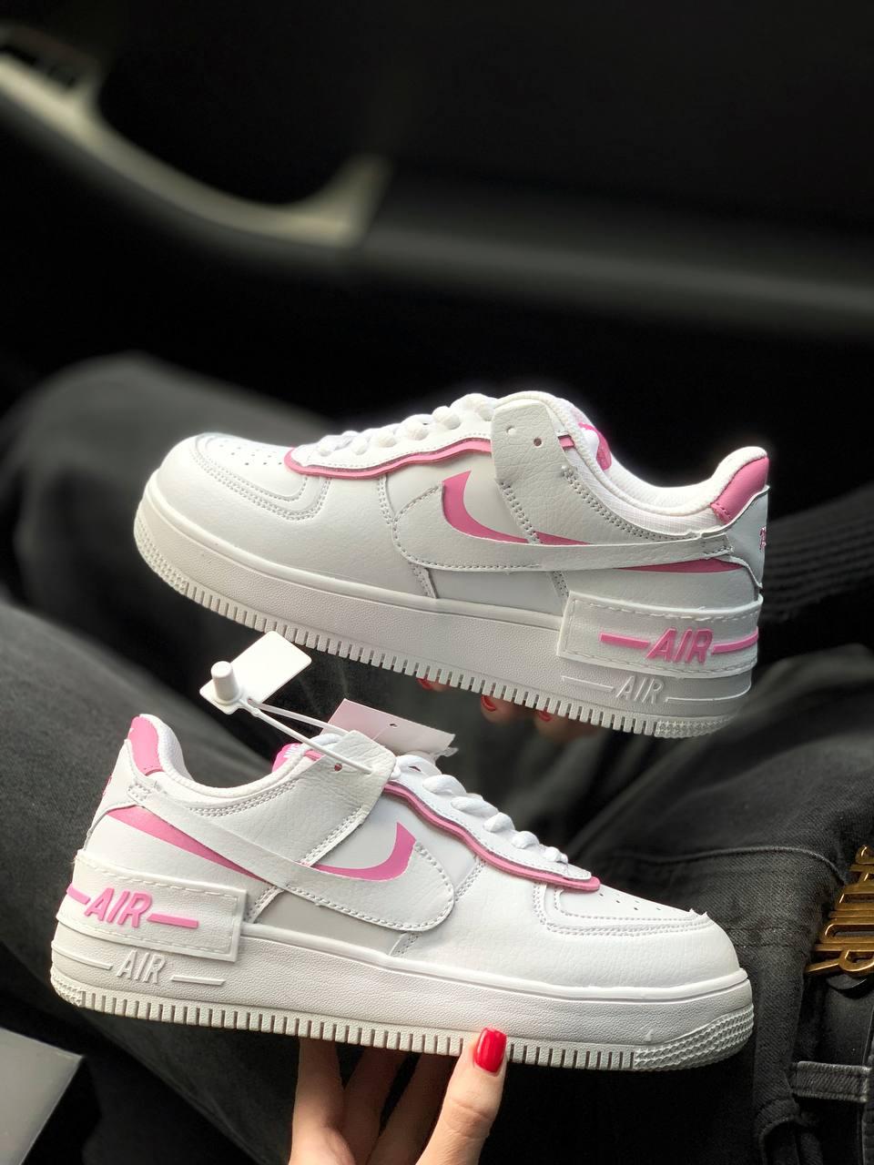 Nike Air Force 1 SHADOW Pink White 3