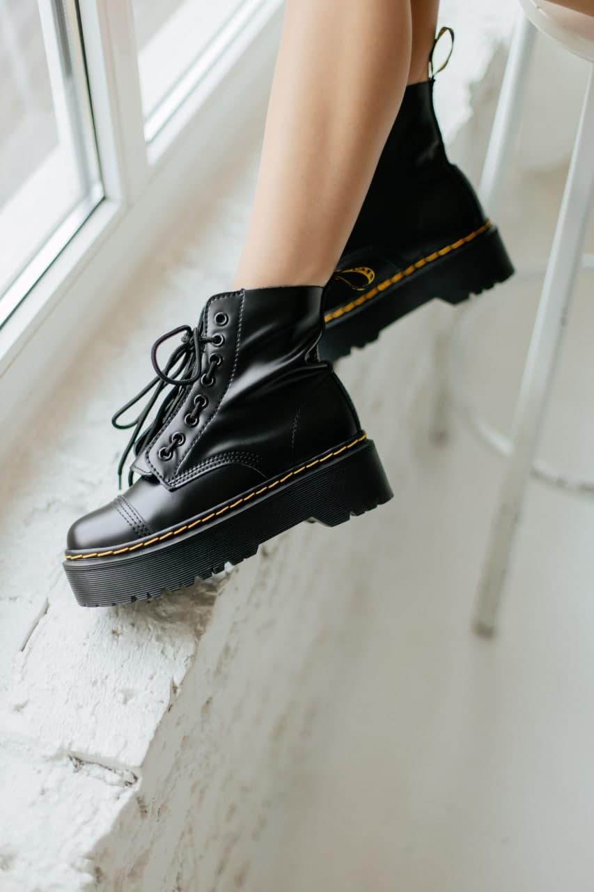 Dr. Martens JADON Black Yellow (Змійка)