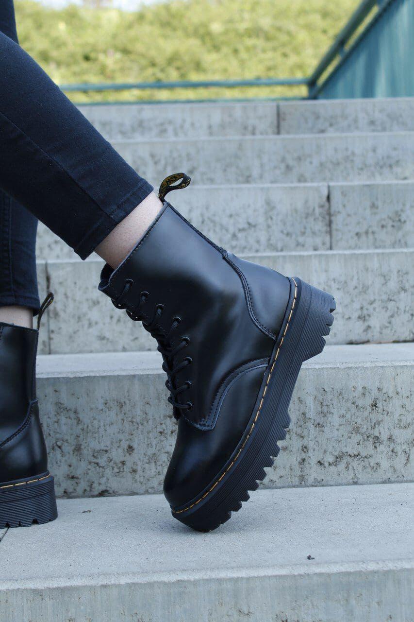 Dr. Martens JADON Black No Logo (Термо Змійка) 1