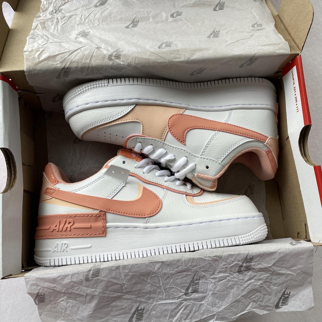 Nike Air Force 1 SHADOW White Coral