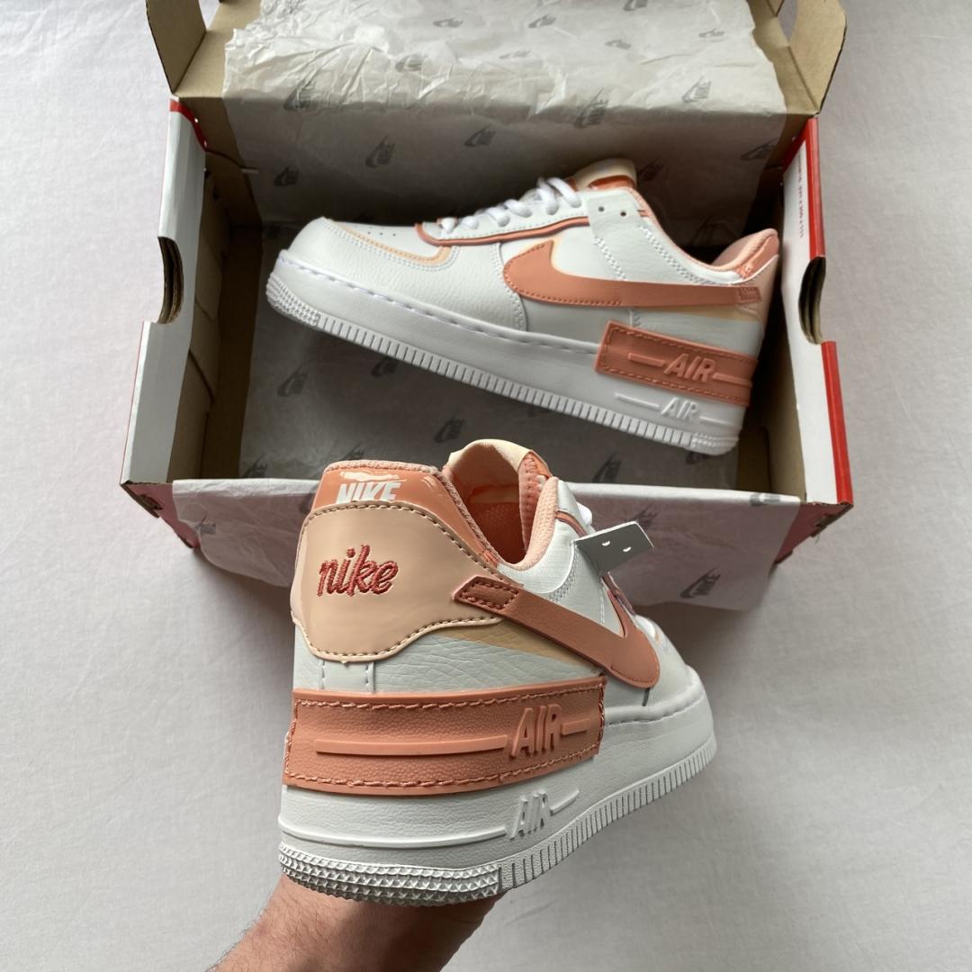 Nike Air Force 1 SHADOW White Coral