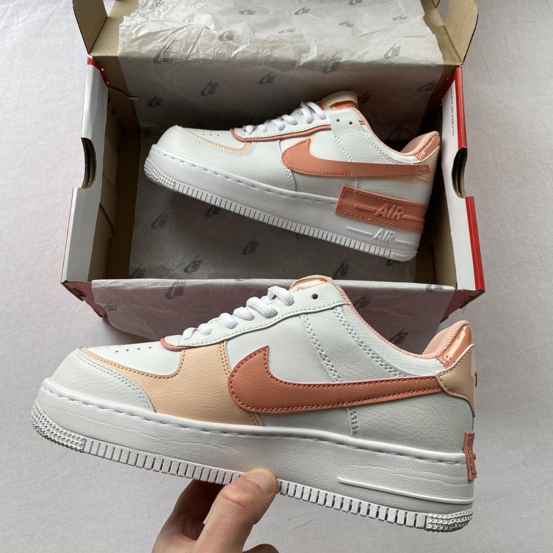 Nike Air Force 1 SHADOW White Coral