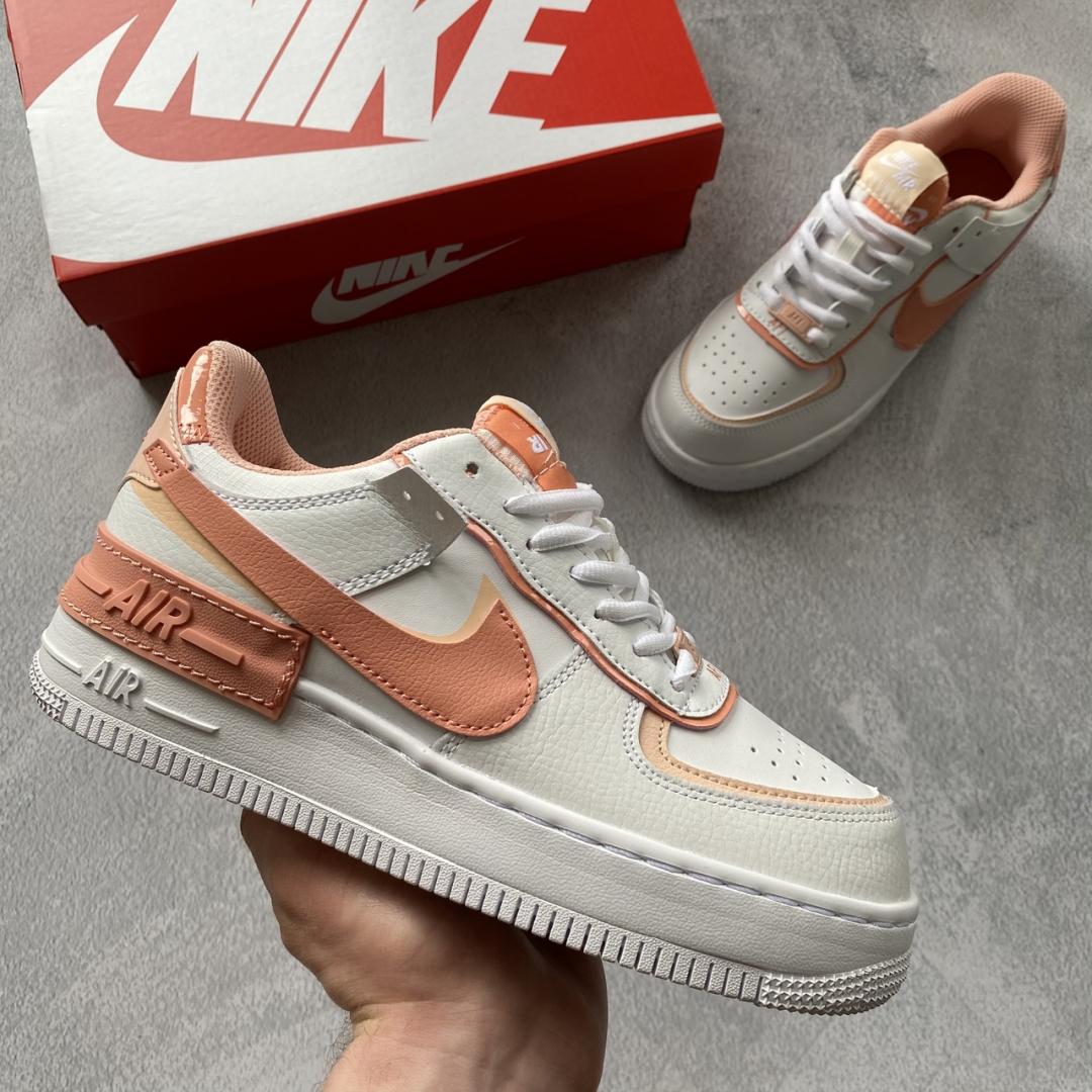 Nike Air Force 1 SHADOW White Coral