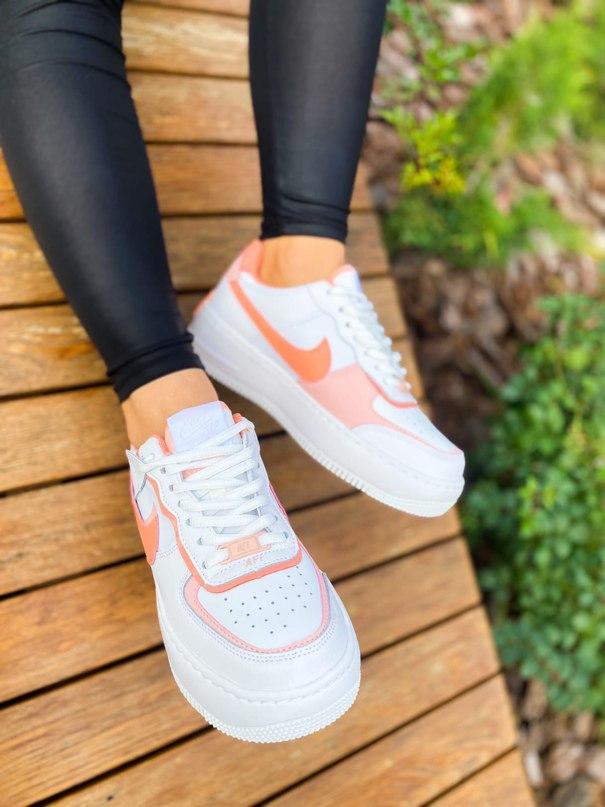 Nike Air Force 1 SHADOW White Coral
