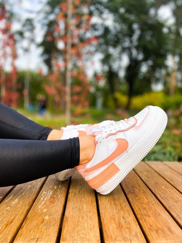 Nike Air Force 1 SHADOW White Coral