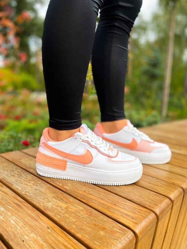 Nike Air Force 1 SHADOW White Coral