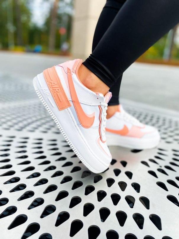 Nike Air Force 1 SHADOW White Coral