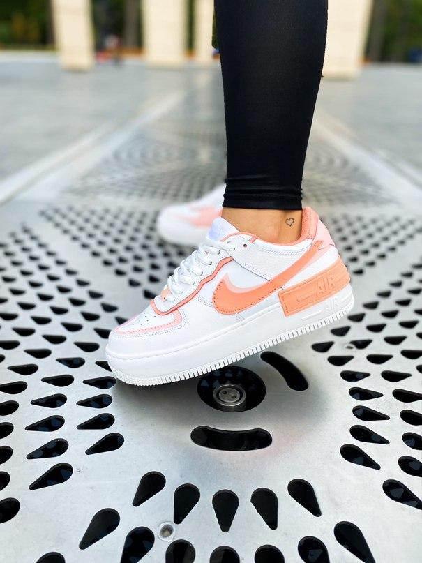 Nike Air Force 1 SHADOW White Coral
