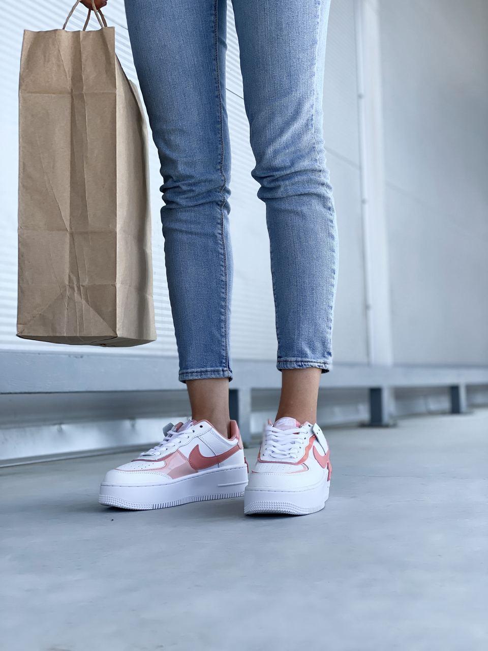 Nike Air Force 1 SHADOW White Coral