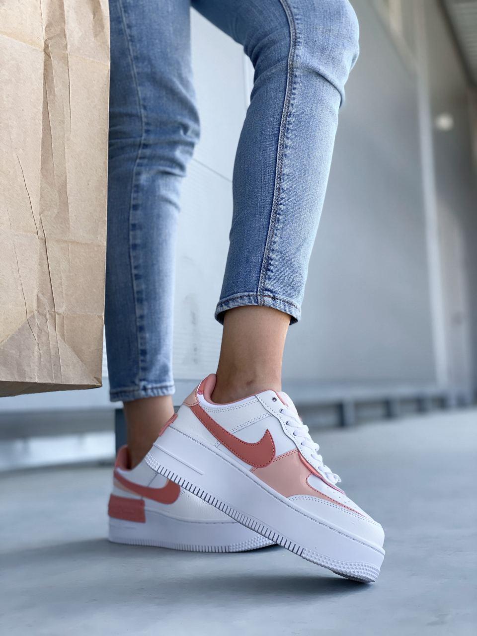 Nike Air Force 1 SHADOW White Coral