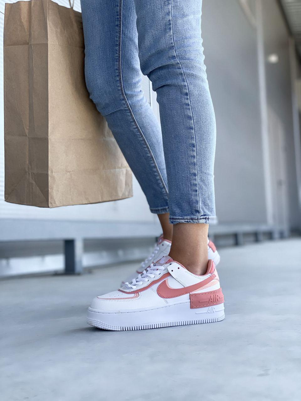 Nike Air Force 1 SHADOW White Coral