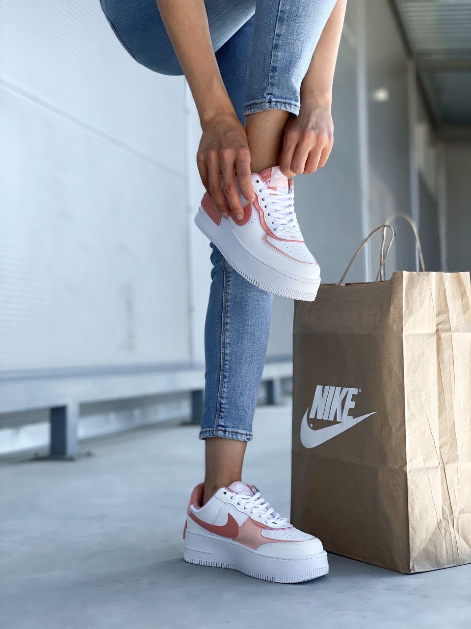 Nike Air Force 1 SHADOW White Coral