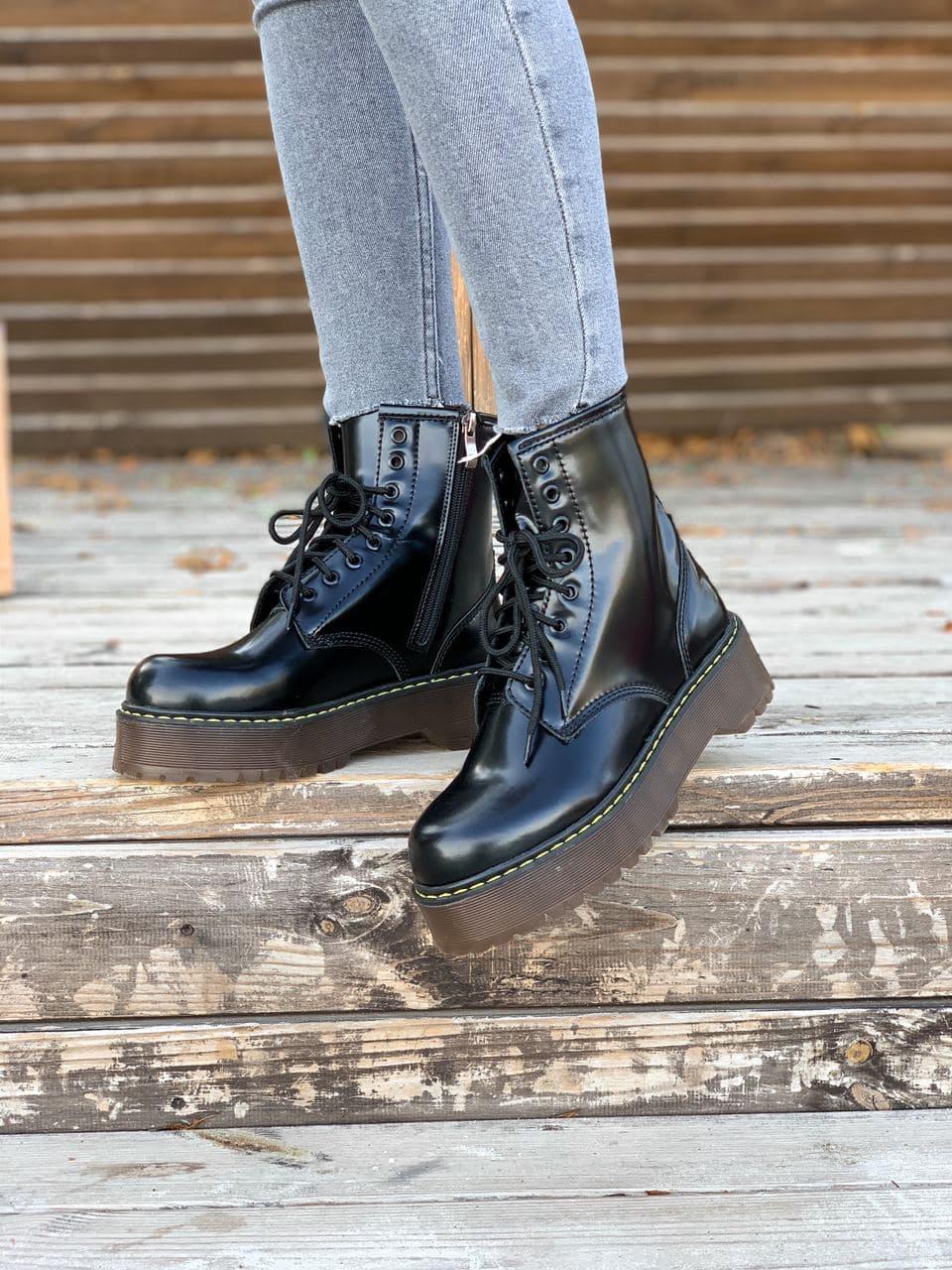 Dr. Martens JADON Black No Logo (Молнія) 13