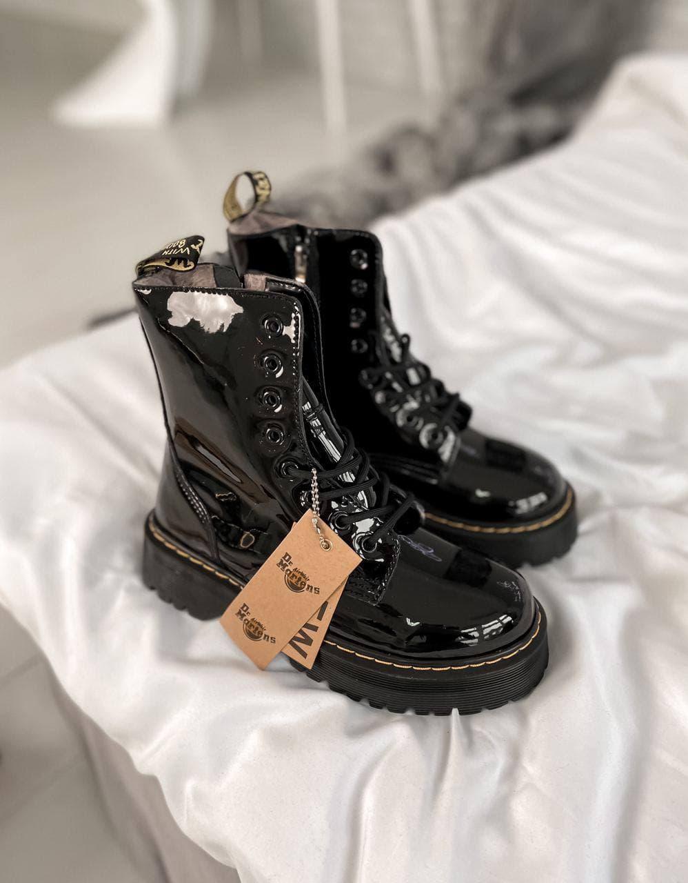 Dr. Martens JADON Patent Black No Logo (Молнія)
