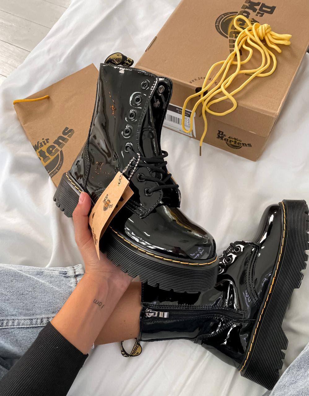 Dr. Martens JADON Patent Black No Logo (Молнія)
