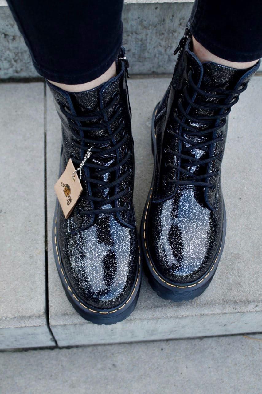 Dr. Martens JADON Galaxy Black No Logo (Молнія)