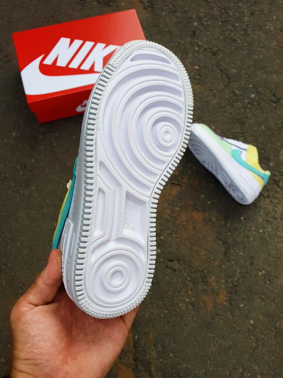 Nike Air Force 1 SHADOW Yellow Light Green Mint