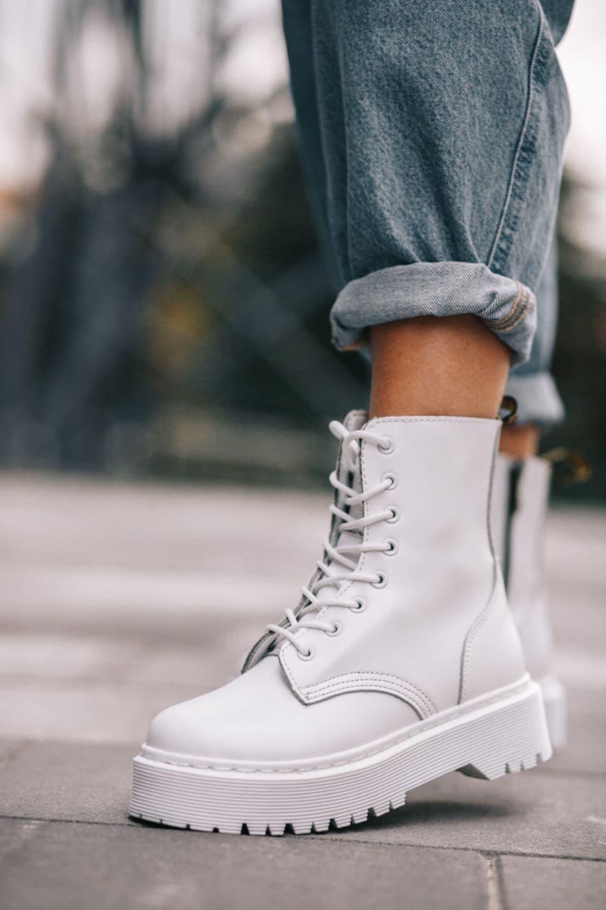 Dr. Martens JADON Mono White No Logo (Молнія)