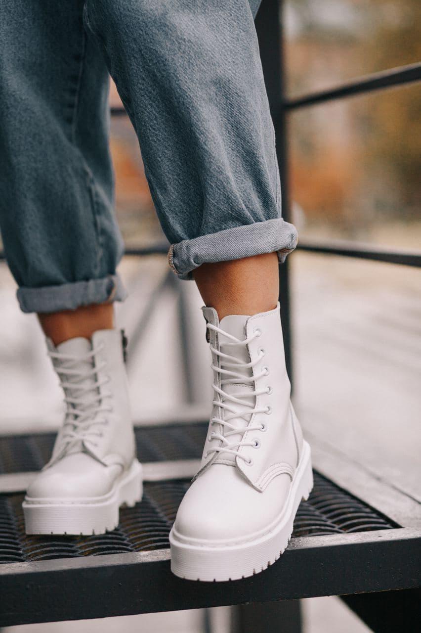 Dr. Martens JADON Mono White No Logo (Молнія)