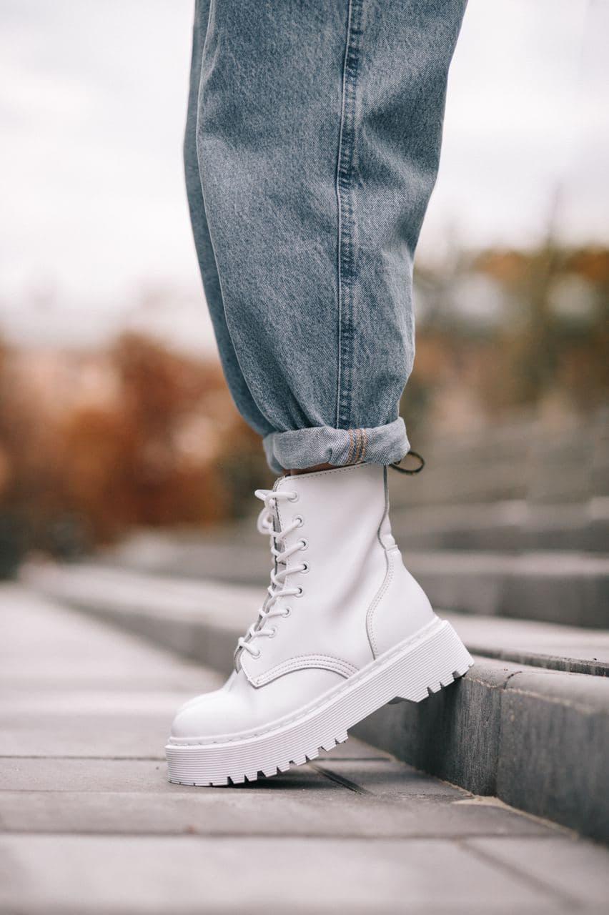 Dr. Martens JADON Mono White No Logo (Молнія)