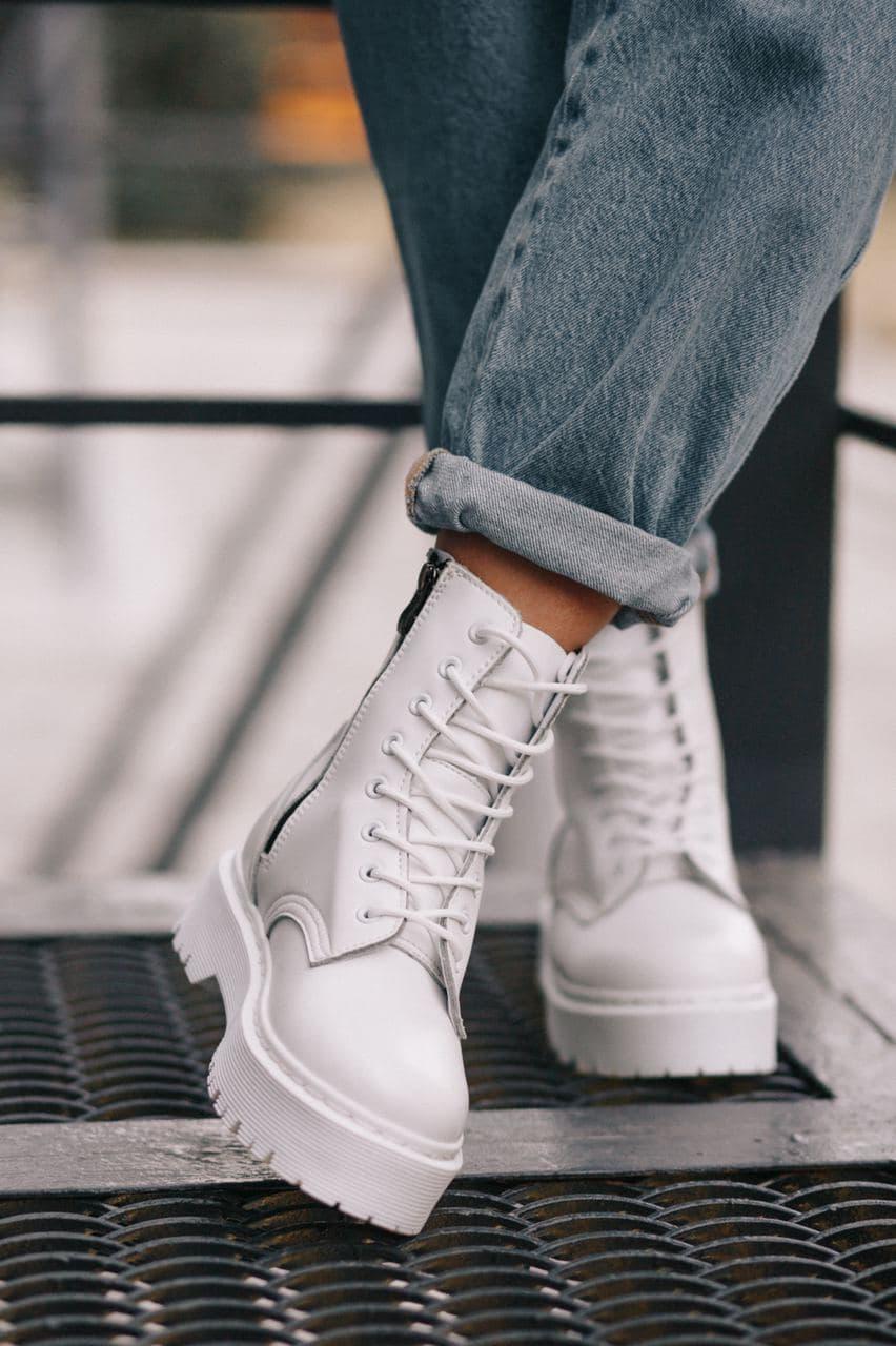 Dr. Martens JADON Mono White No Logo (Молнія)