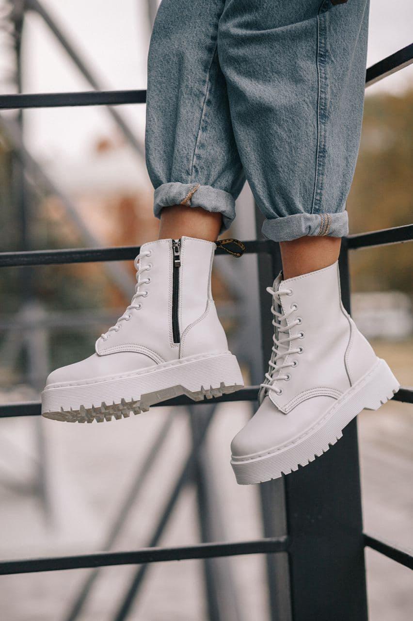 Dr. Martens JADON Mono White No Logo (Молнія)
