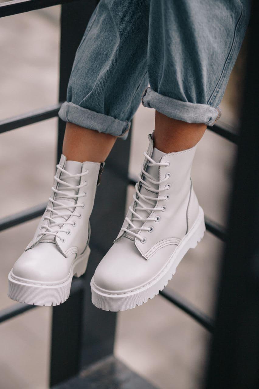 Dr. Martens JADON Mono White No Logo (Молнія)