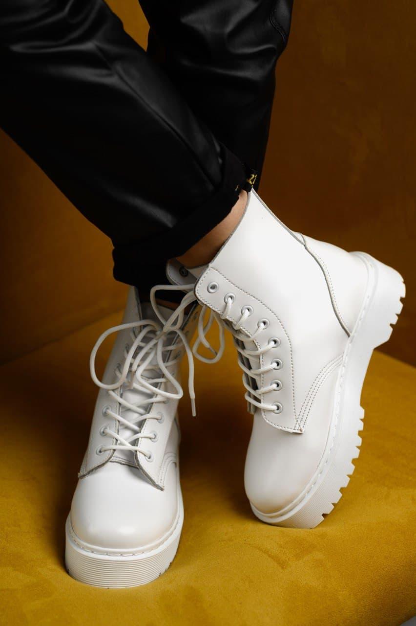 Dr. Martens JADON Mono White No Logo 1