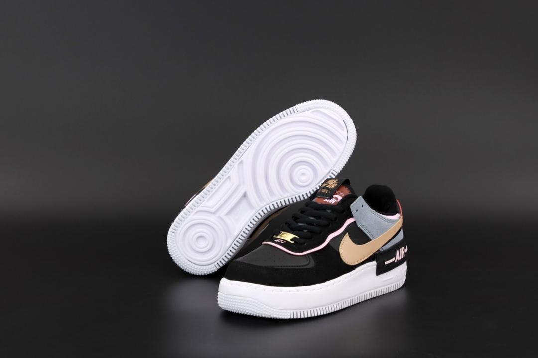 Nike Air Force 1 SHADOW Black Metalic Red