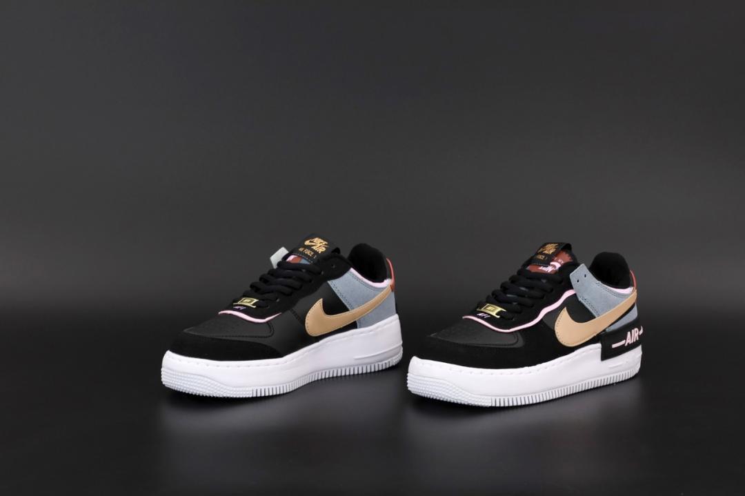 Nike Air Force 1 SHADOW Black Metalic Red