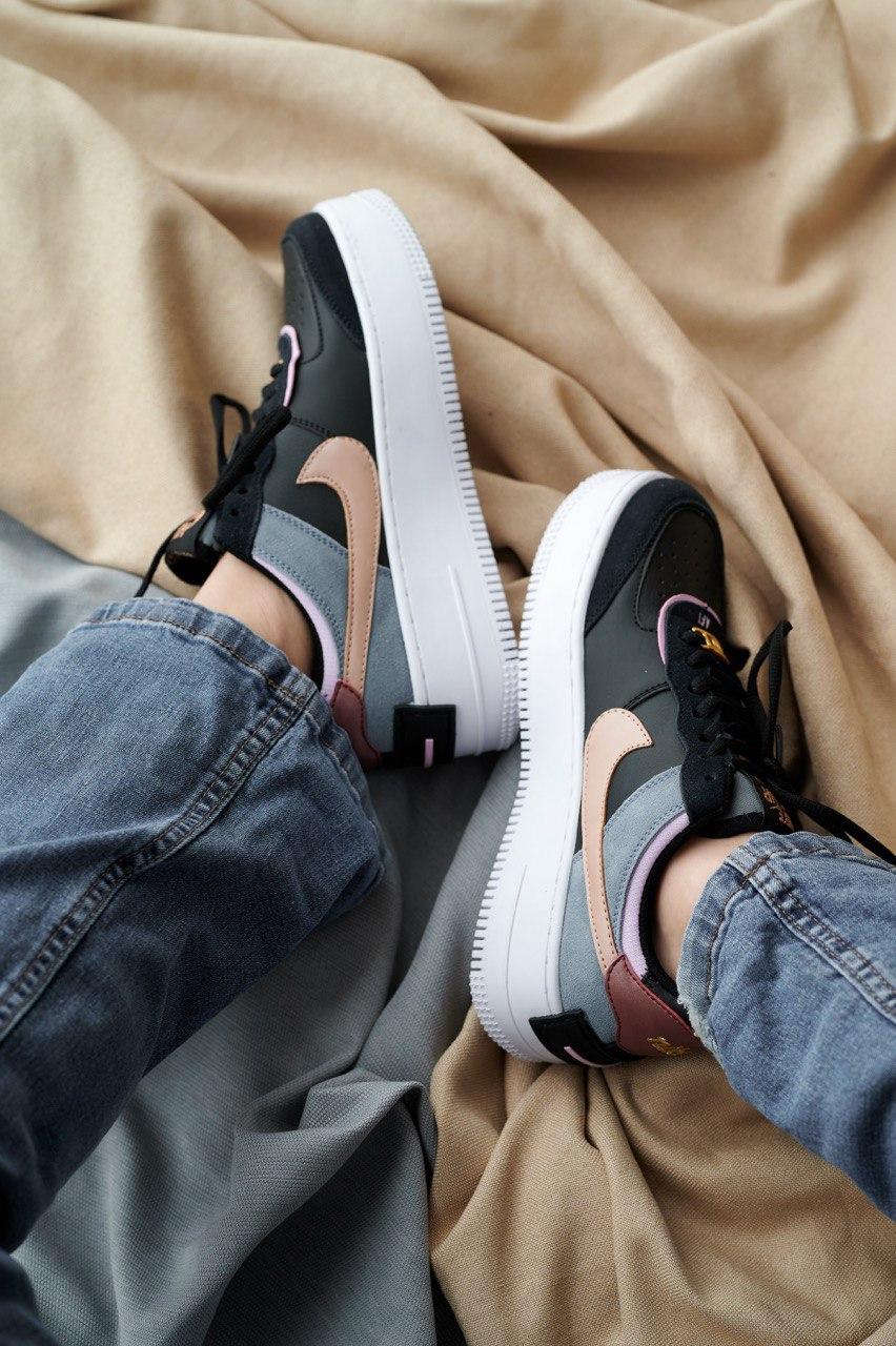 Nike Air Force 1 SHADOW Black Metalic Red