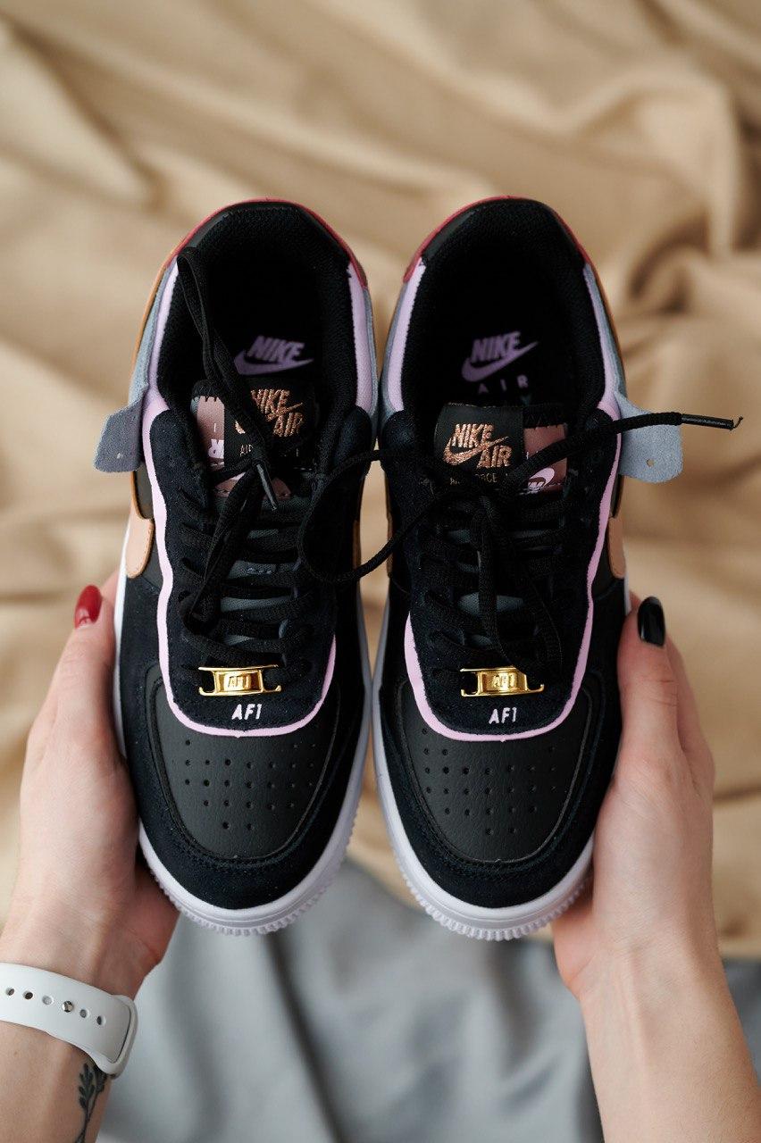 Nike Air Force 1 SHADOW Black Metalic Red