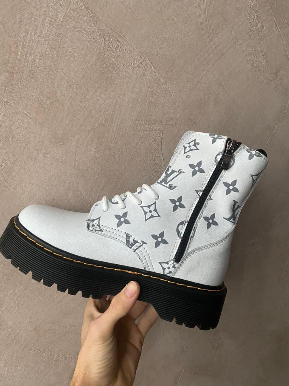 Dr. Martens JADON x Louis Vuitton Premium White (Молнія)