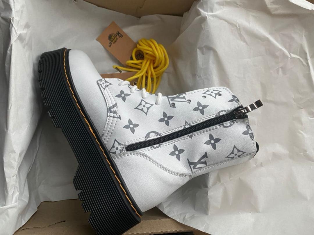Dr. Martens JADON x Louis Vuitton Premium White (Молнія)