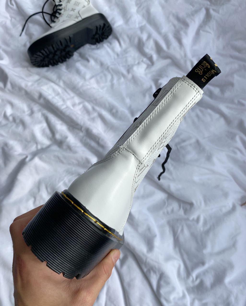 Dr. Martens JADON x Louis Vuitton Premium White No Logo (Молнія)