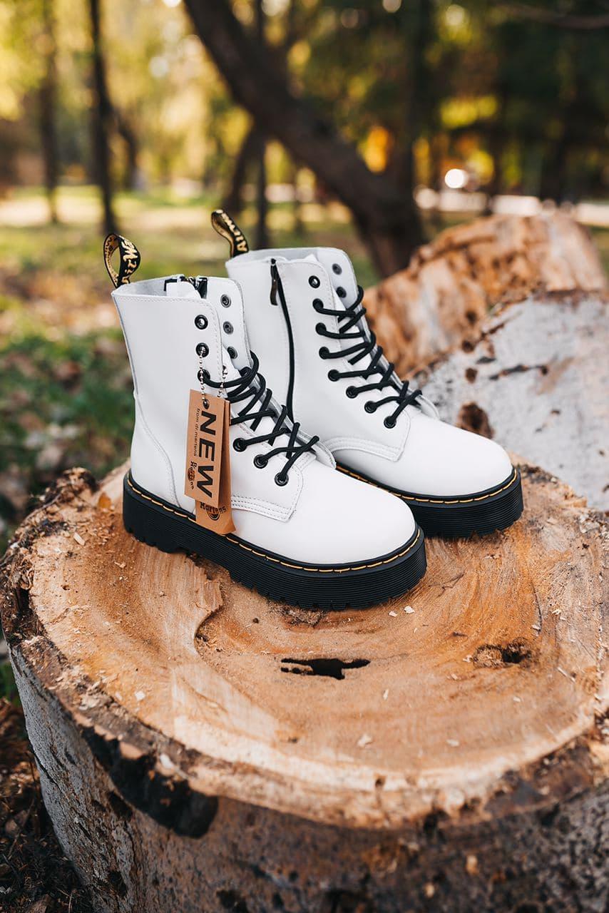 Dr. Martens JADON White Black No Logo (Молнія)