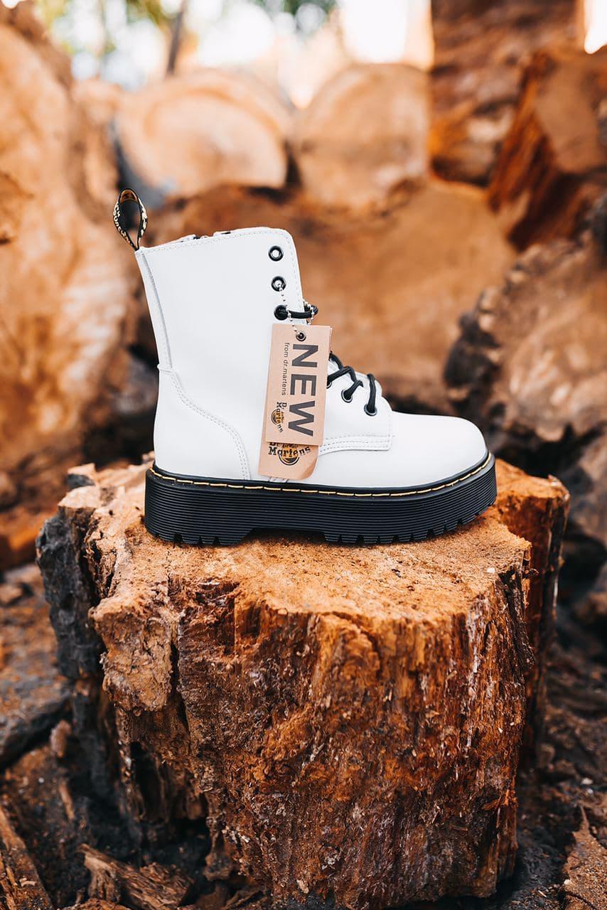Dr. Martens JADON White Black No Logo (Молнія)