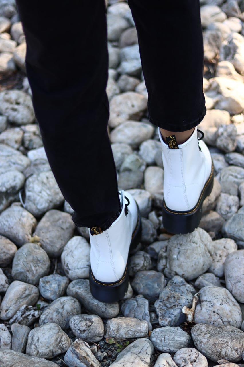 Dr. Martens JADON White Black No Logo 2