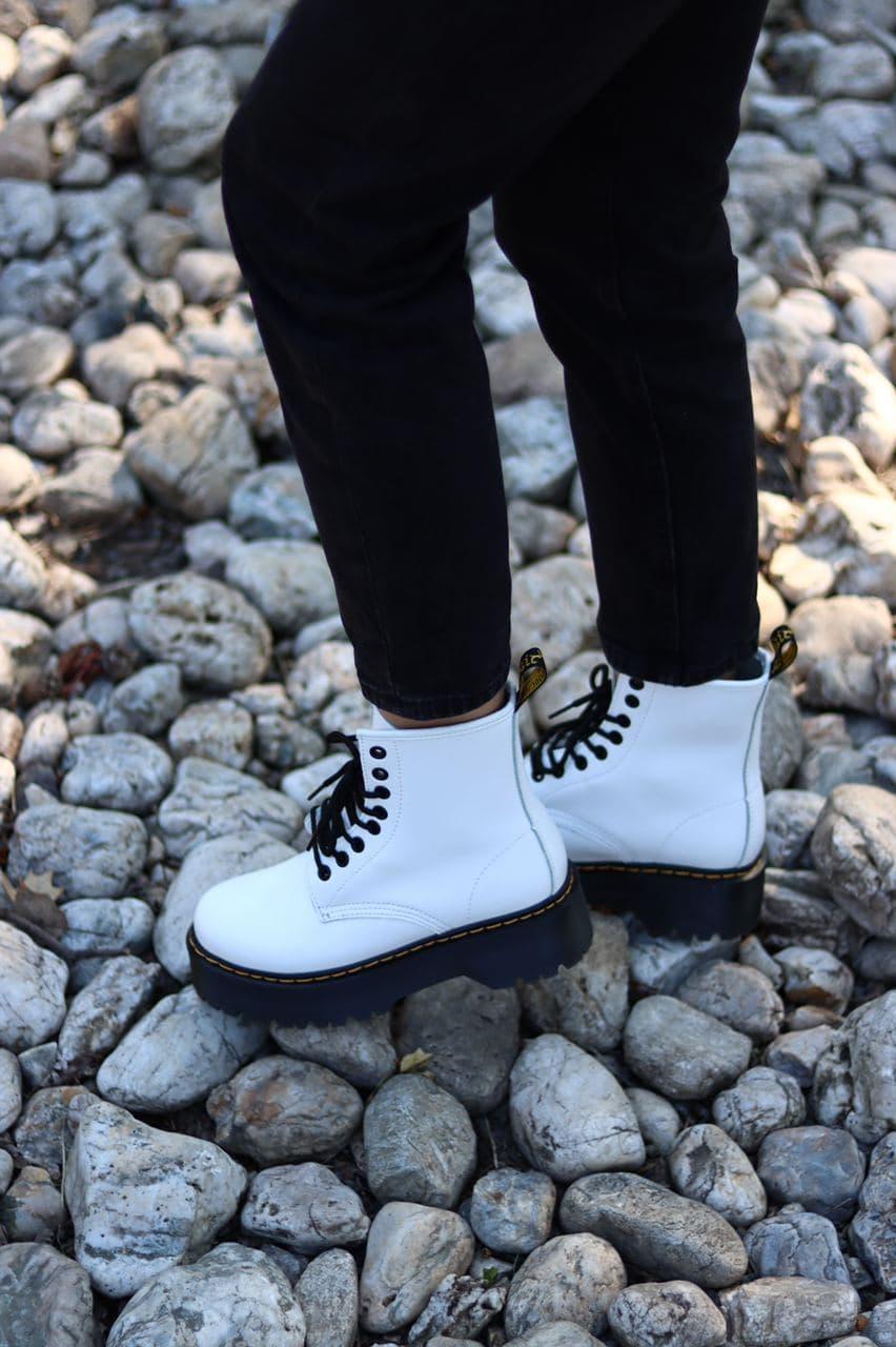 Dr. Martens JADON White Black No Logo 2