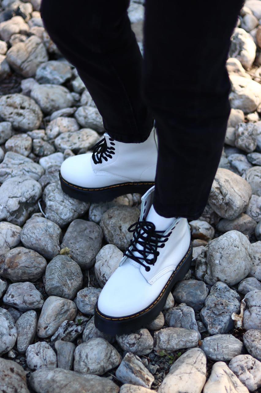 Dr. Martens JADON White Black No Logo 2