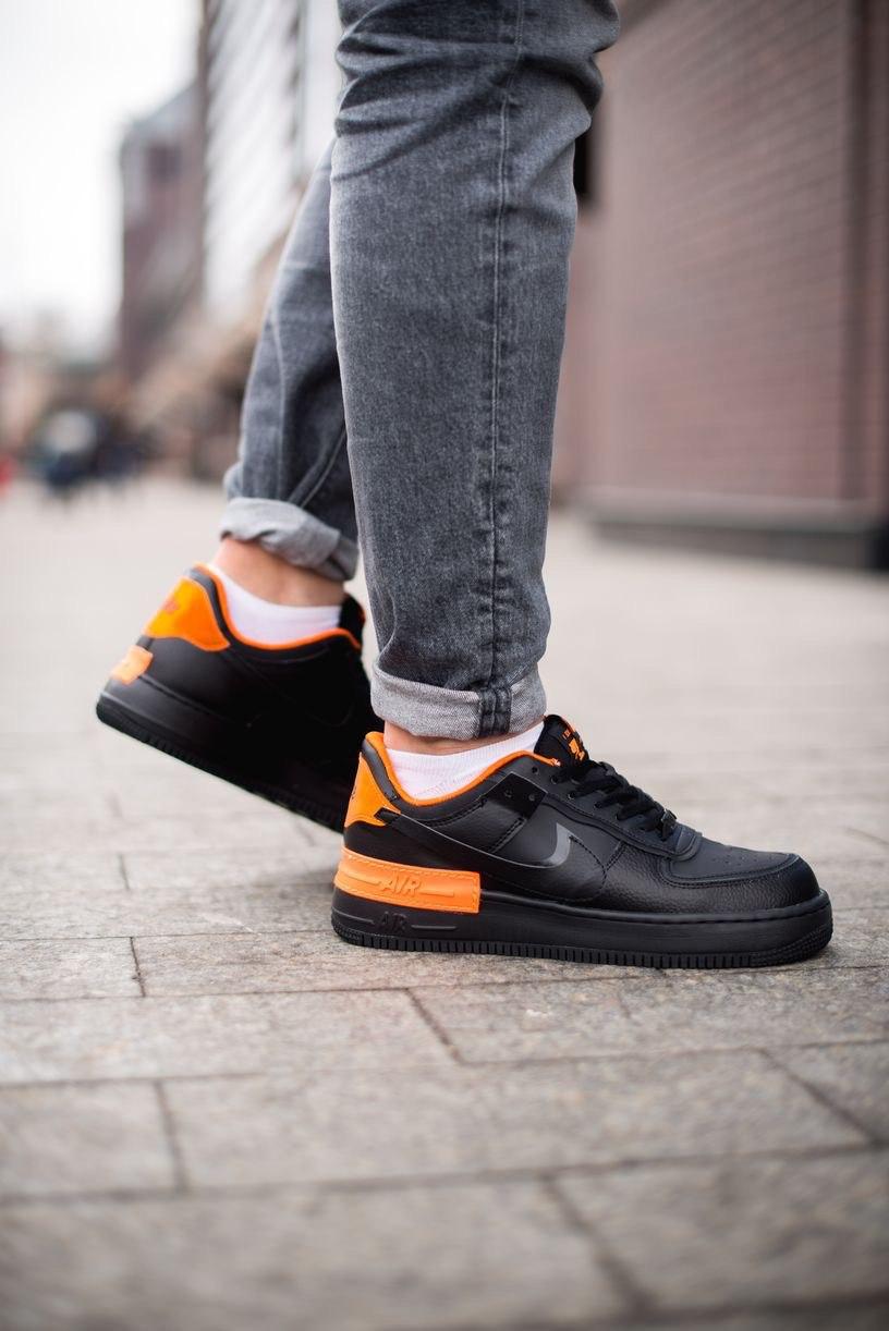 Nike Air Force 1 SHADOW Black Orange