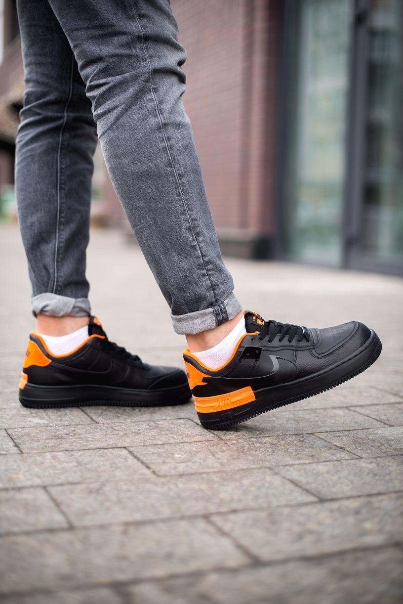 Nike Air Force 1 SHADOW Black Orange