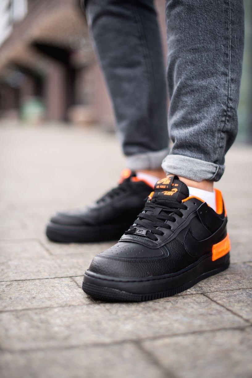 Nike Air Force 1 SHADOW Black Orange