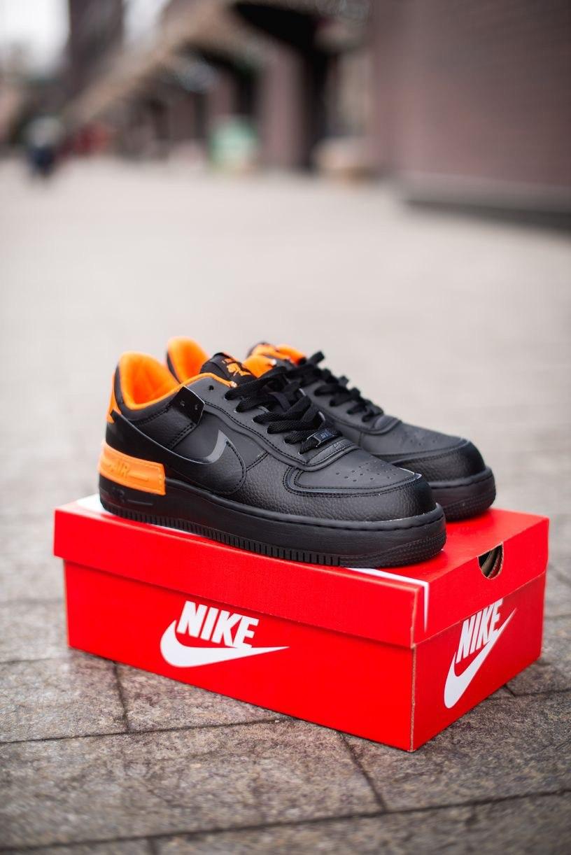 Nike Air Force 1 SHADOW Black Orange