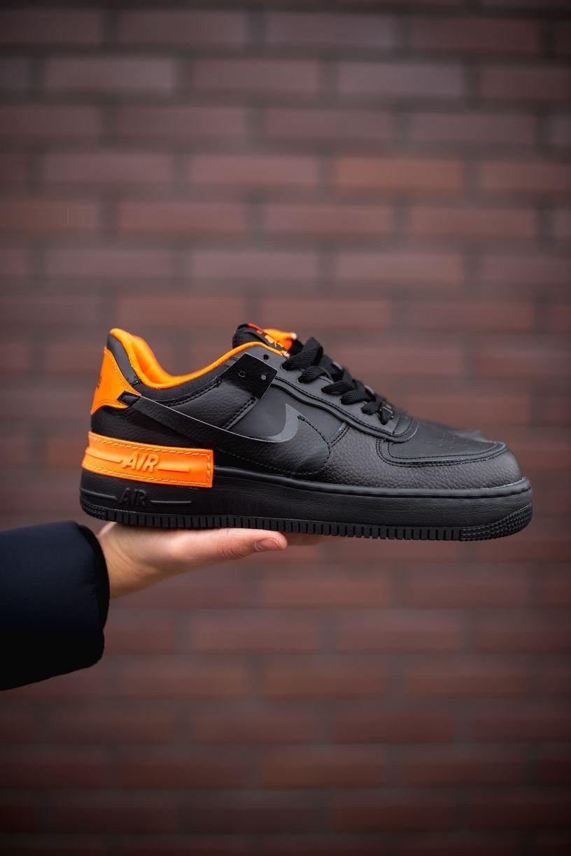 Nike Air Force 1 SHADOW Black Orange