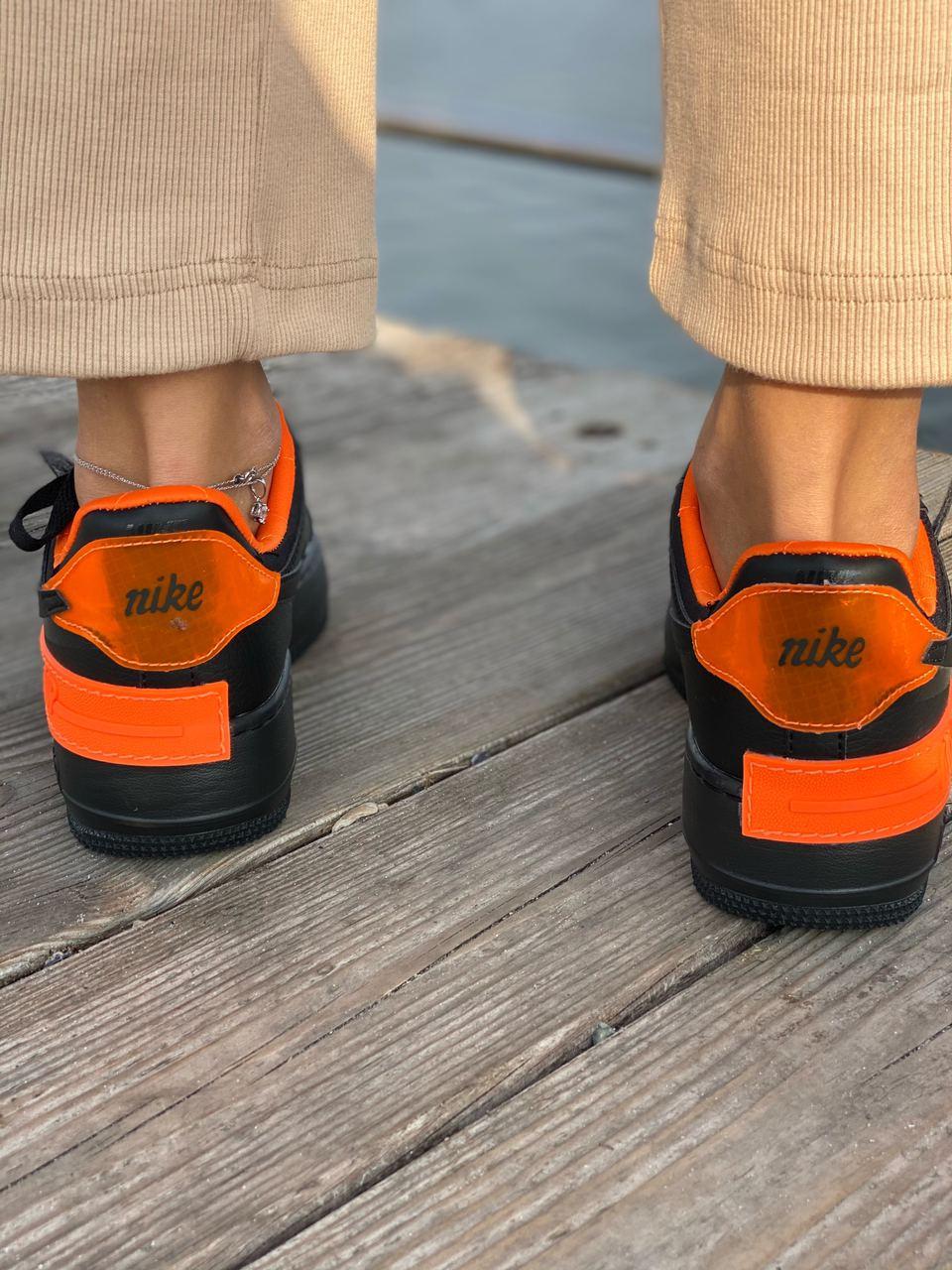 Nike Air Force 1 SHADOW Black Orange