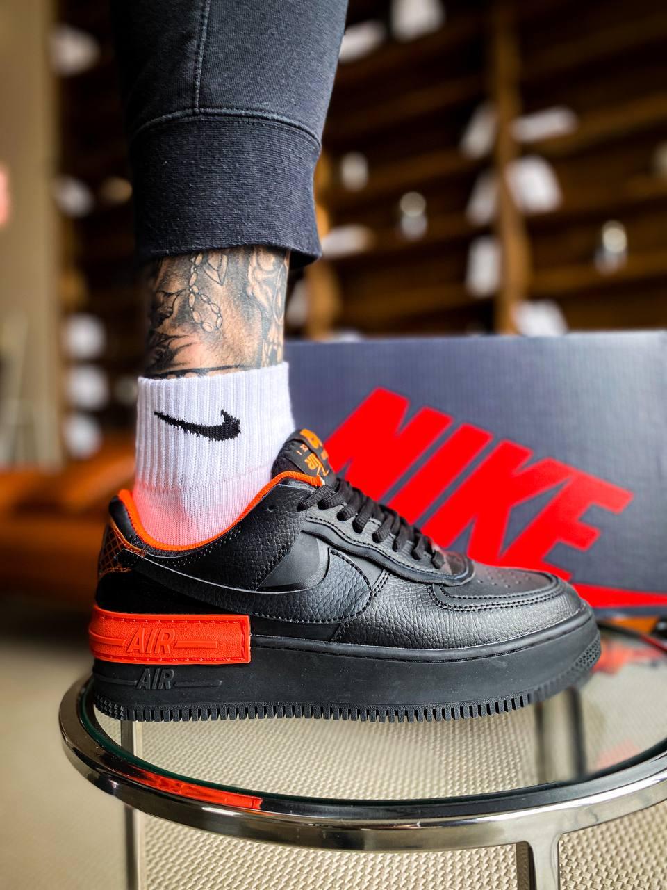 Nike Air Force 1 SHADOW Black Orange