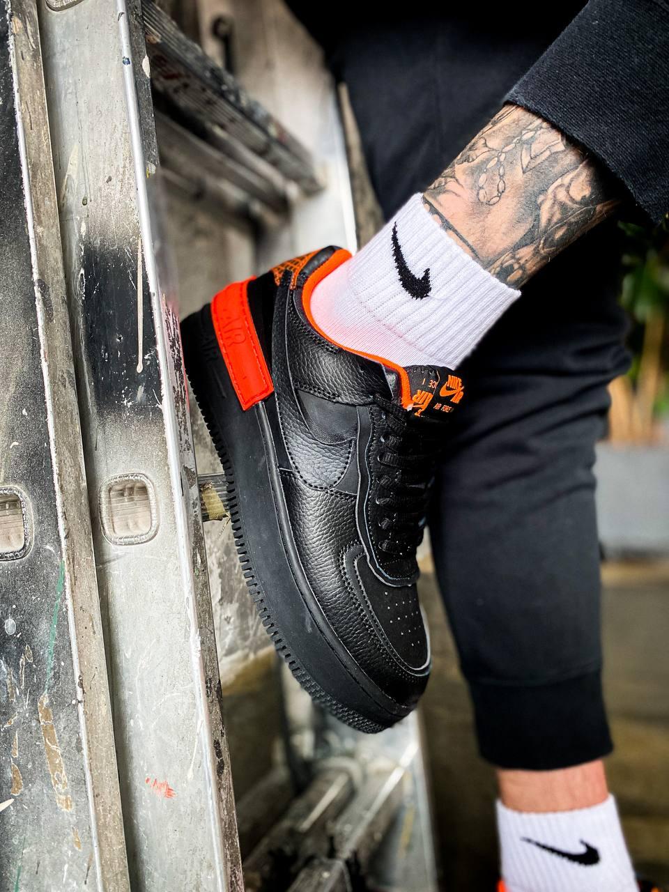 Nike Air Force 1 SHADOW Black Orange
